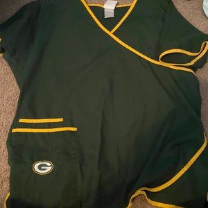 Green Bay Packers Scrub Too Size Large